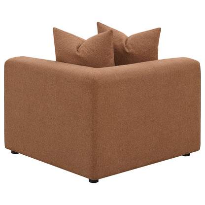 Terracotta Upholstered Accent Chair - 38.5" W for Living Room