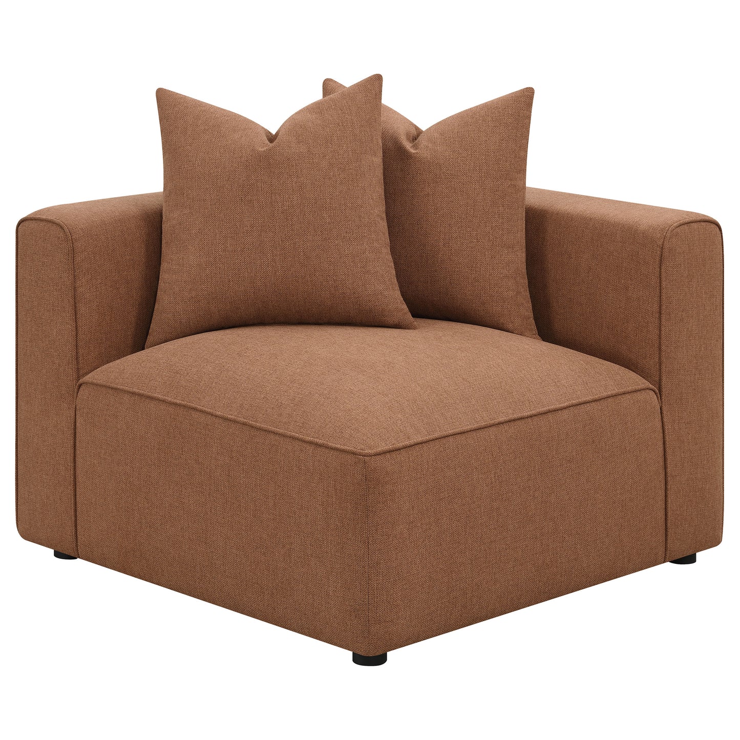 Colleen Terracotta Tight Back Corner with Pillows