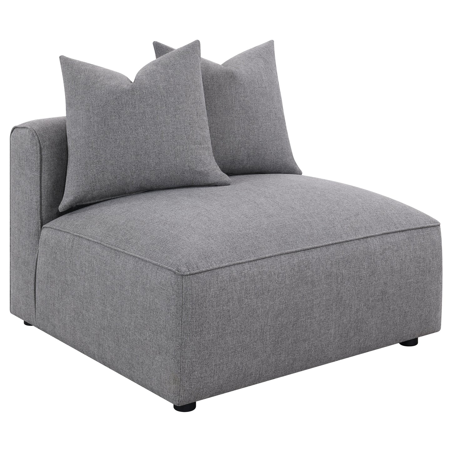 Grey Upholstered Accent Chair - 38.5" for Living Room