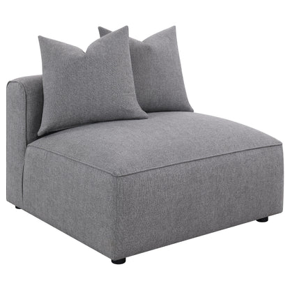 Grey Upholstered Accent Chair - 38.5" for Living Room