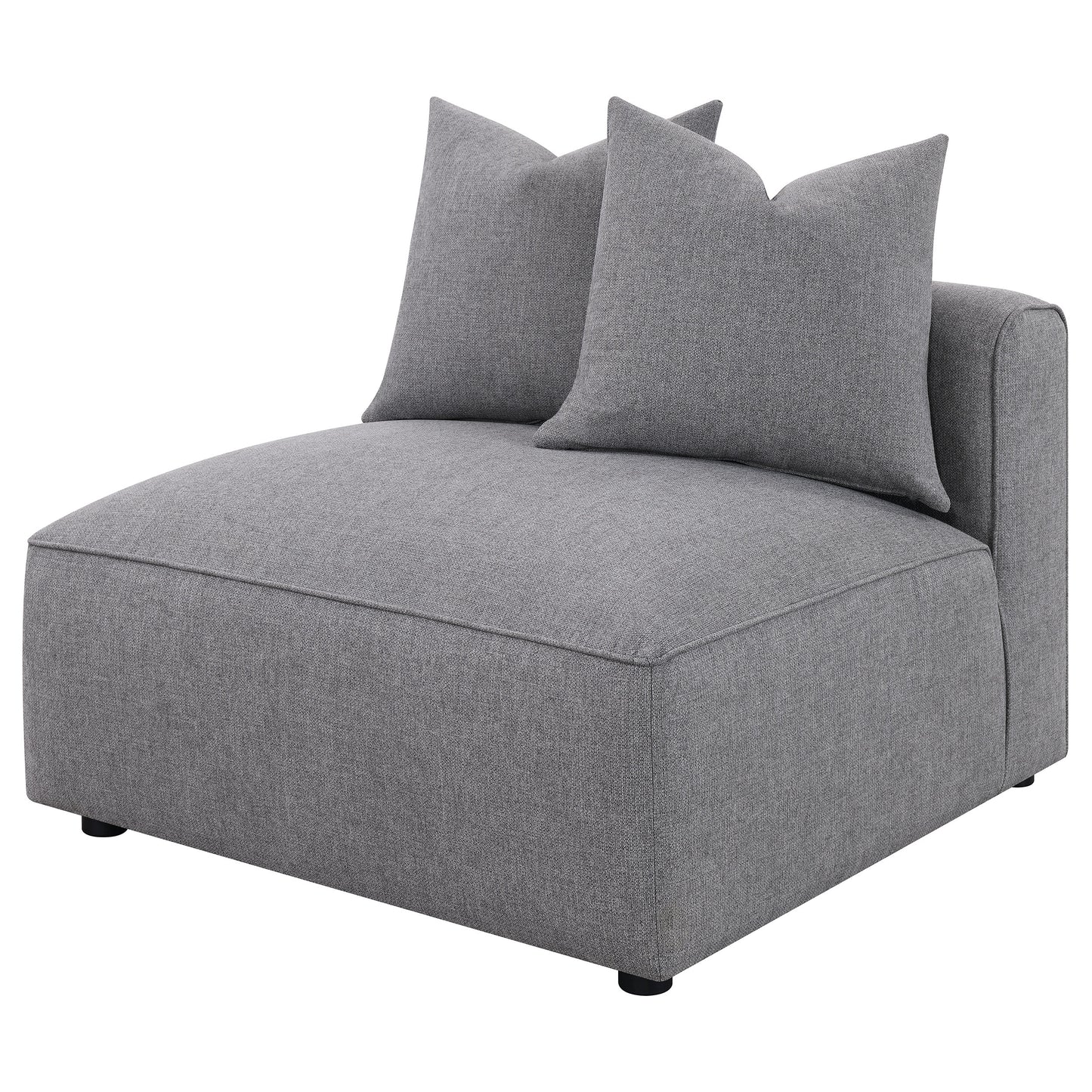 Grey Upholstered Accent Chair - 38.5" for Living Room