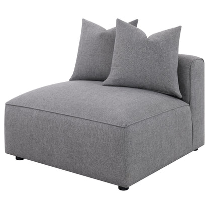 Grey Upholstered Accent Chair - 38.5" for Living Room