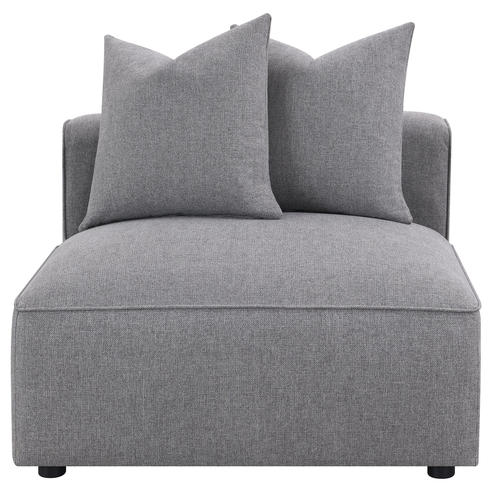 Grey Upholstered Accent Chair - 38.5" for Living Room