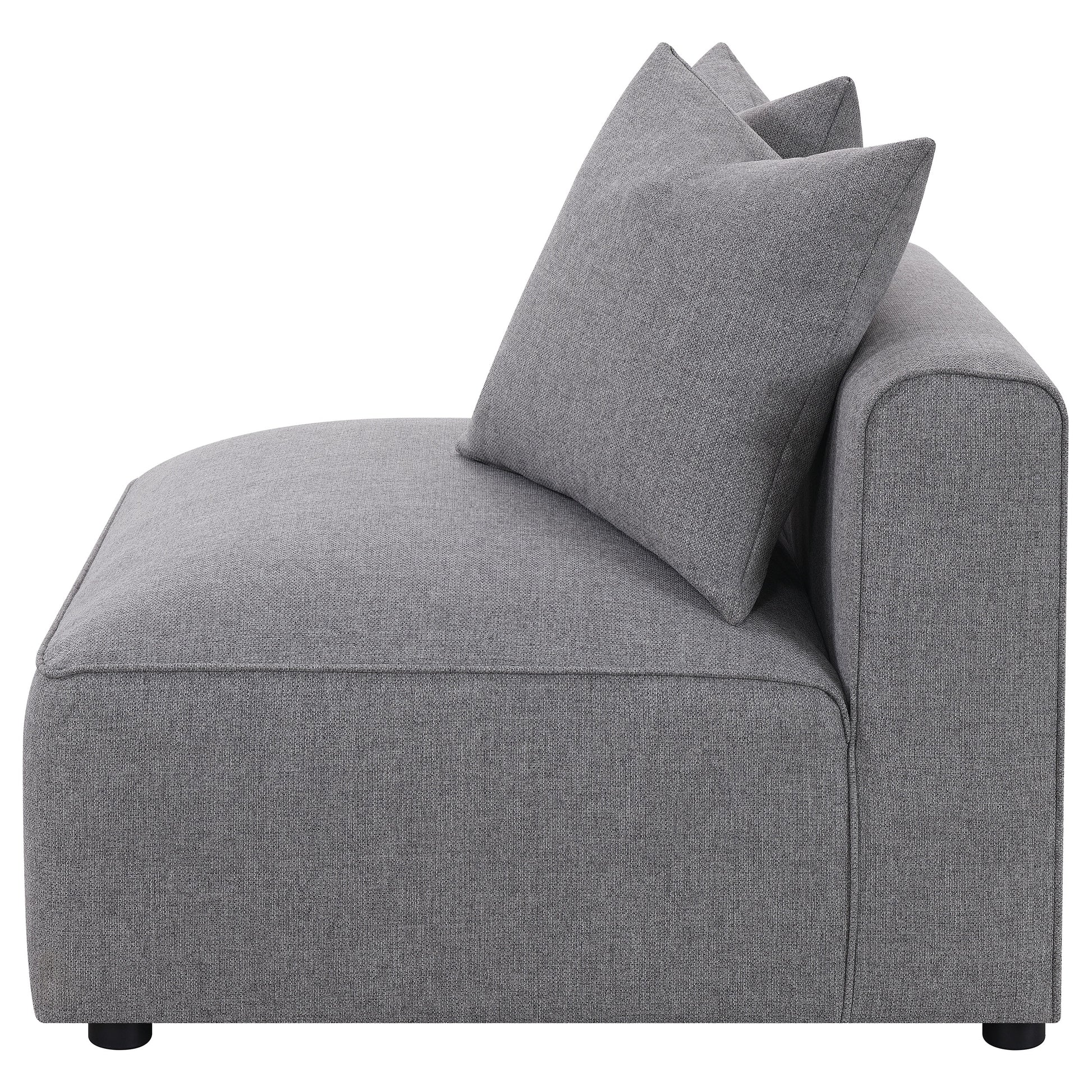 Grey Upholstered Accent Chair - 38.5" for Living Room