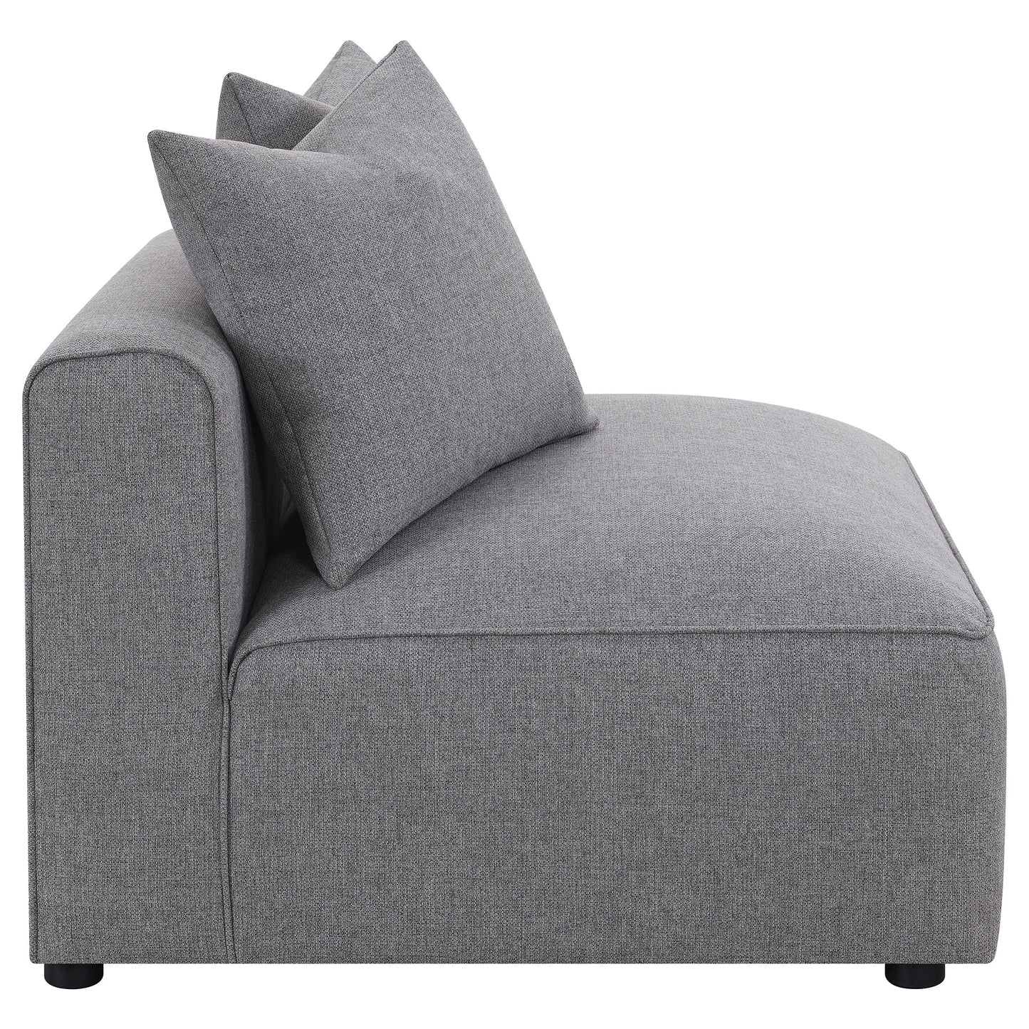 Grey Upholstered Accent Chair - 38.5" for Living Room