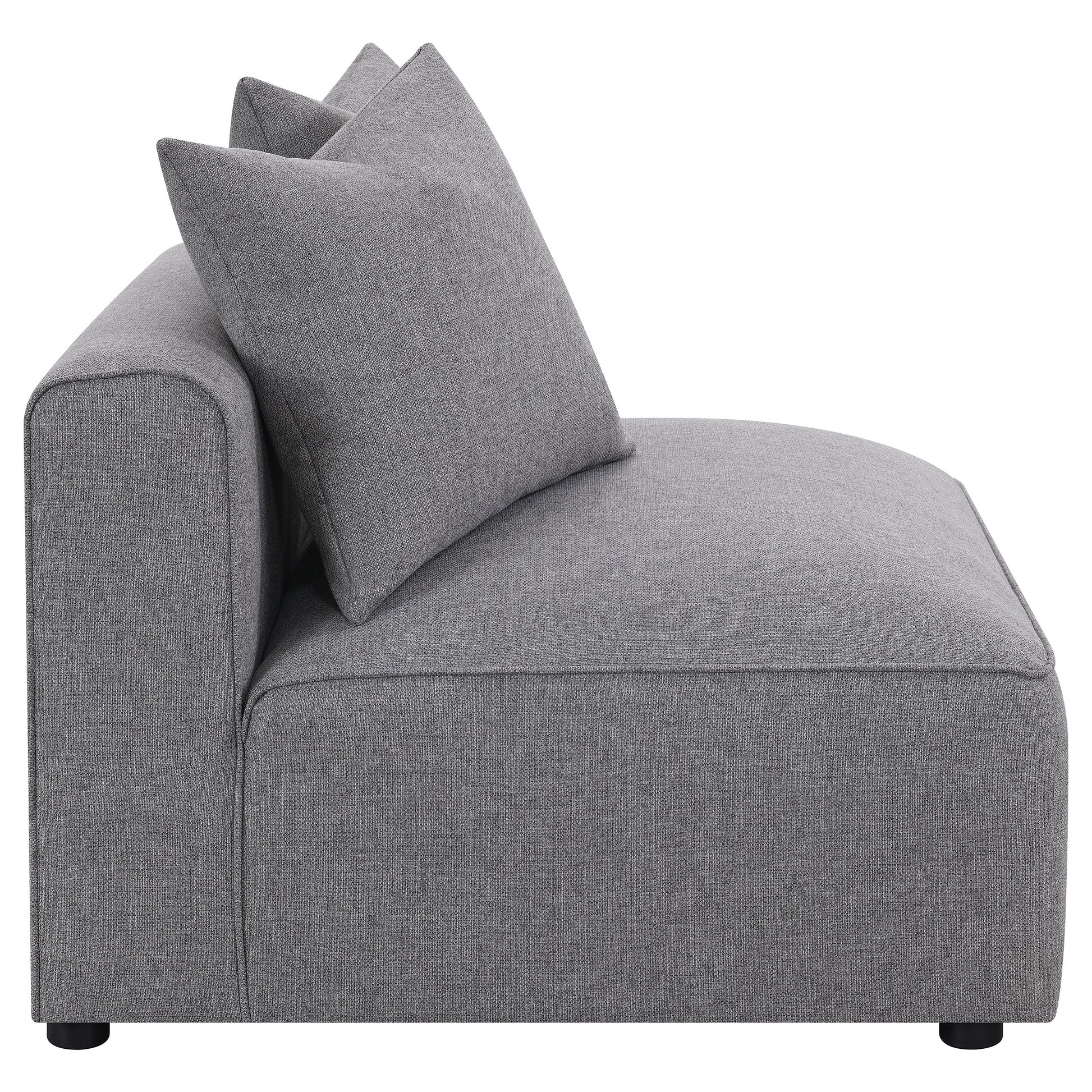 Grey Upholstered Accent Chair - 38.5" for Living Room