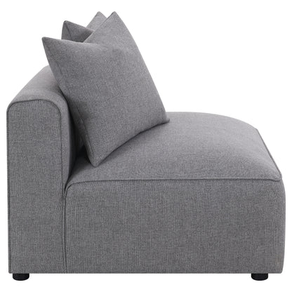 Grey Upholstered Accent Chair - 38.5" for Living Room
