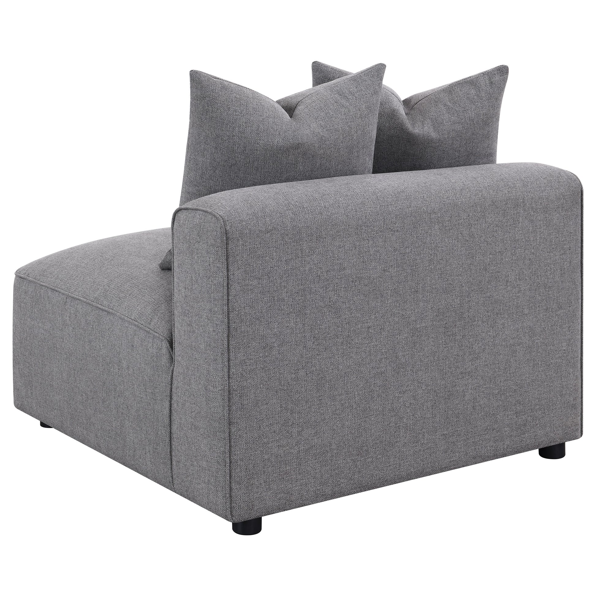 Grey Upholstered Accent Chair - 38.5" for Living Room