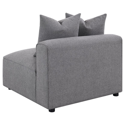Grey Upholstered Accent Chair - 38.5" for Living Room