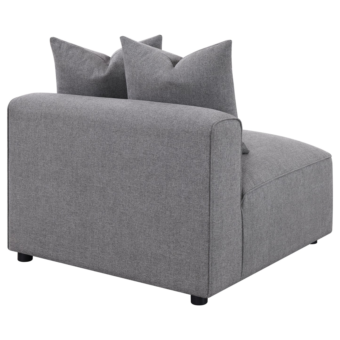 Grey Upholstered Accent Chair - 38.5" for Living Room