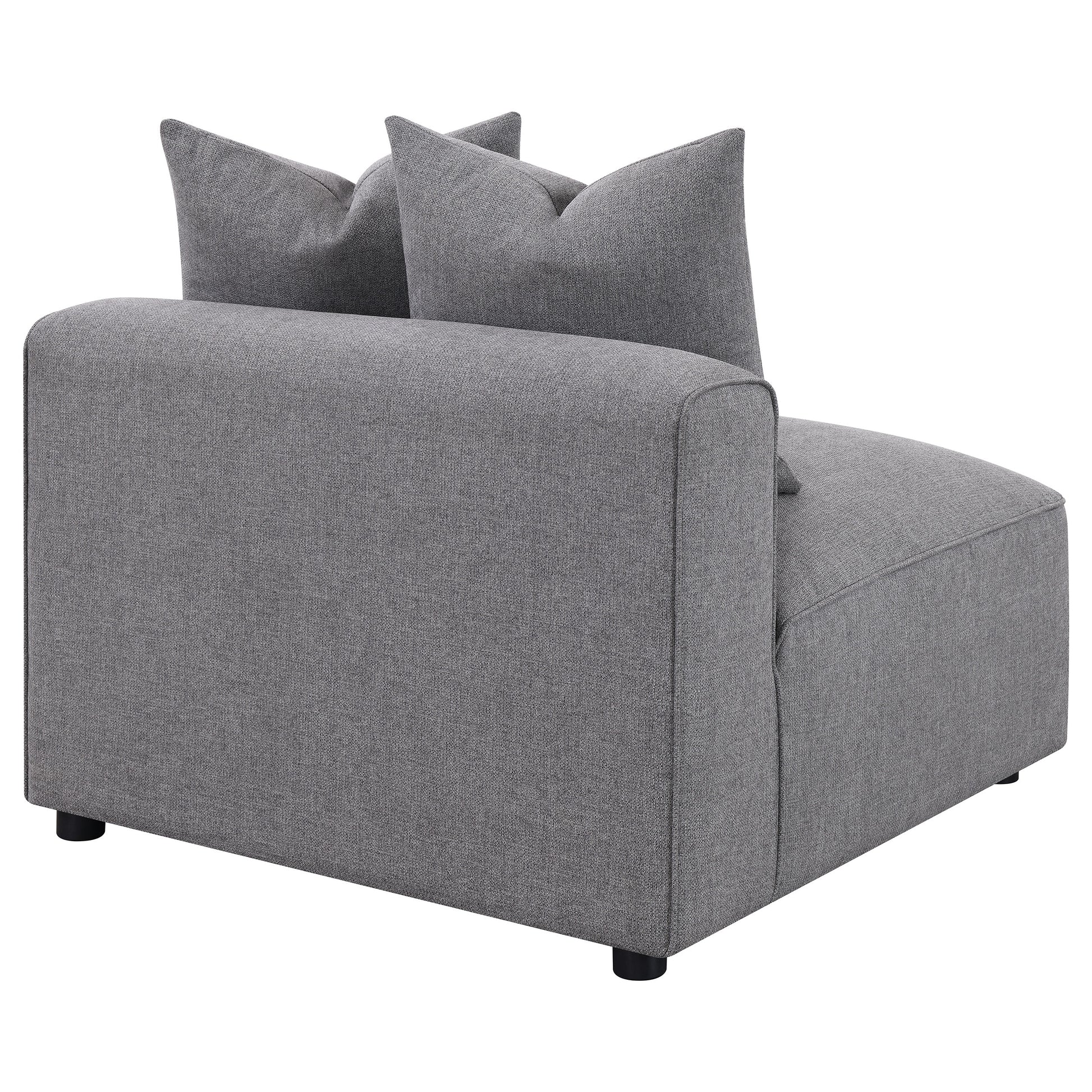 Grey Upholstered Accent Chair - 38.5" for Living Room