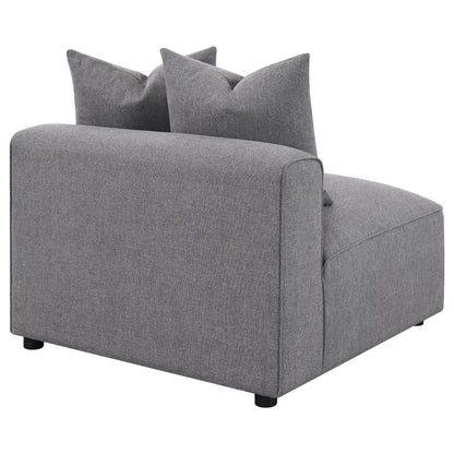 Grey Upholstered Accent Chair - 38.5" for Living Room