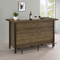 Lampton Rustic Oak Freestanding Home Bar