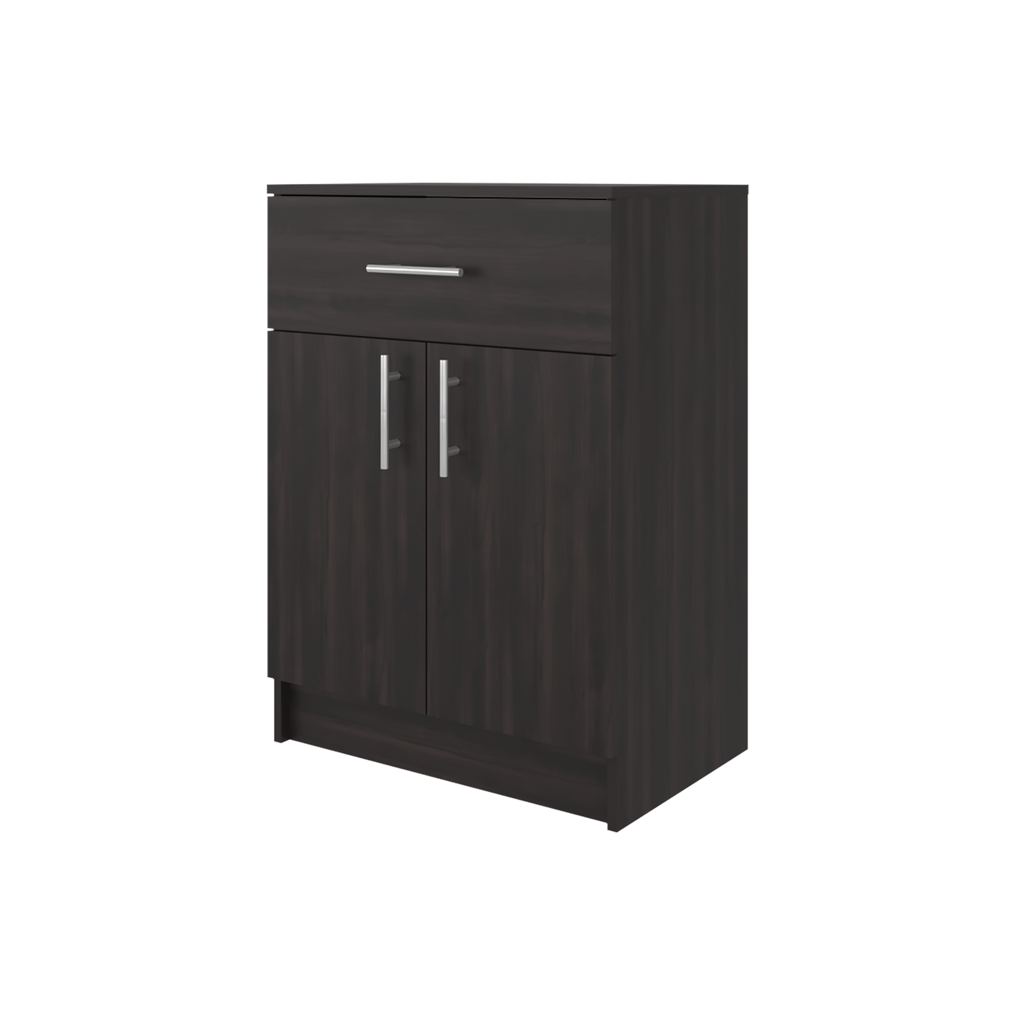 Wenge 2-Door Kitchen Pantry - Compact Storage Cabinet for Dining Room