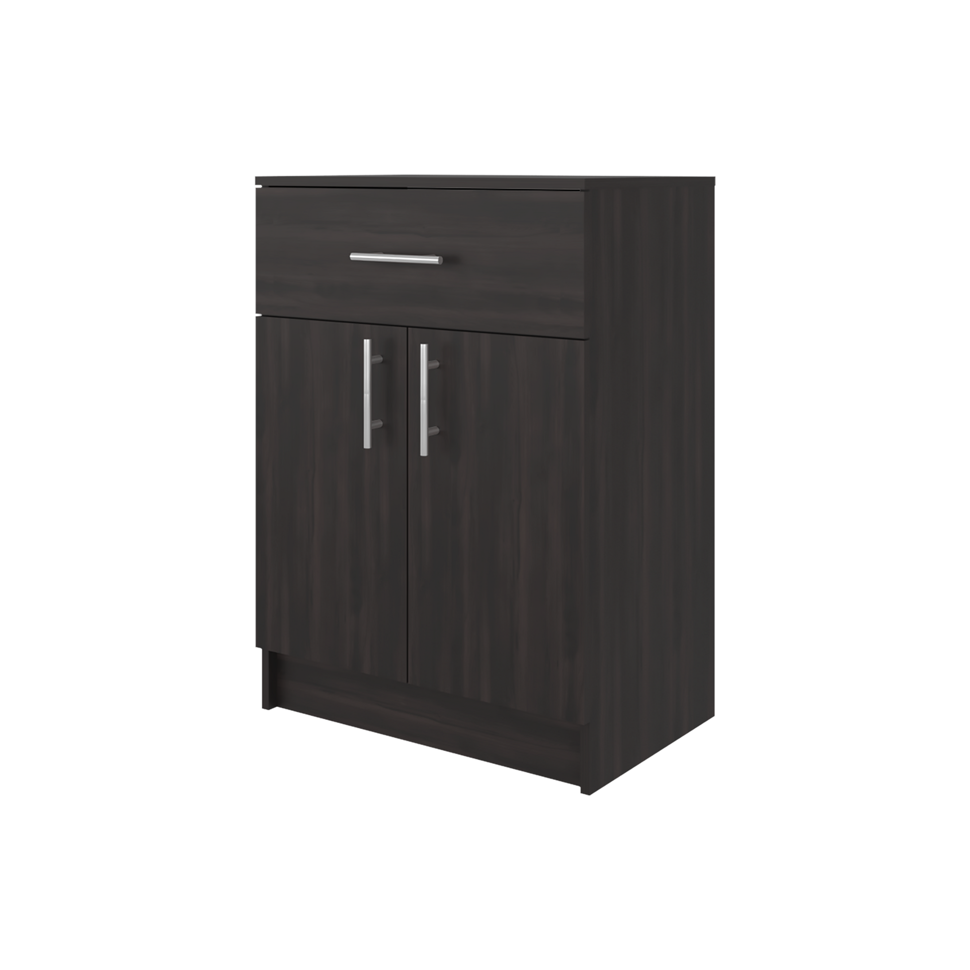 Wenge 2-Door Kitchen Pantry - Compact Storage Cabinet for Dining Room