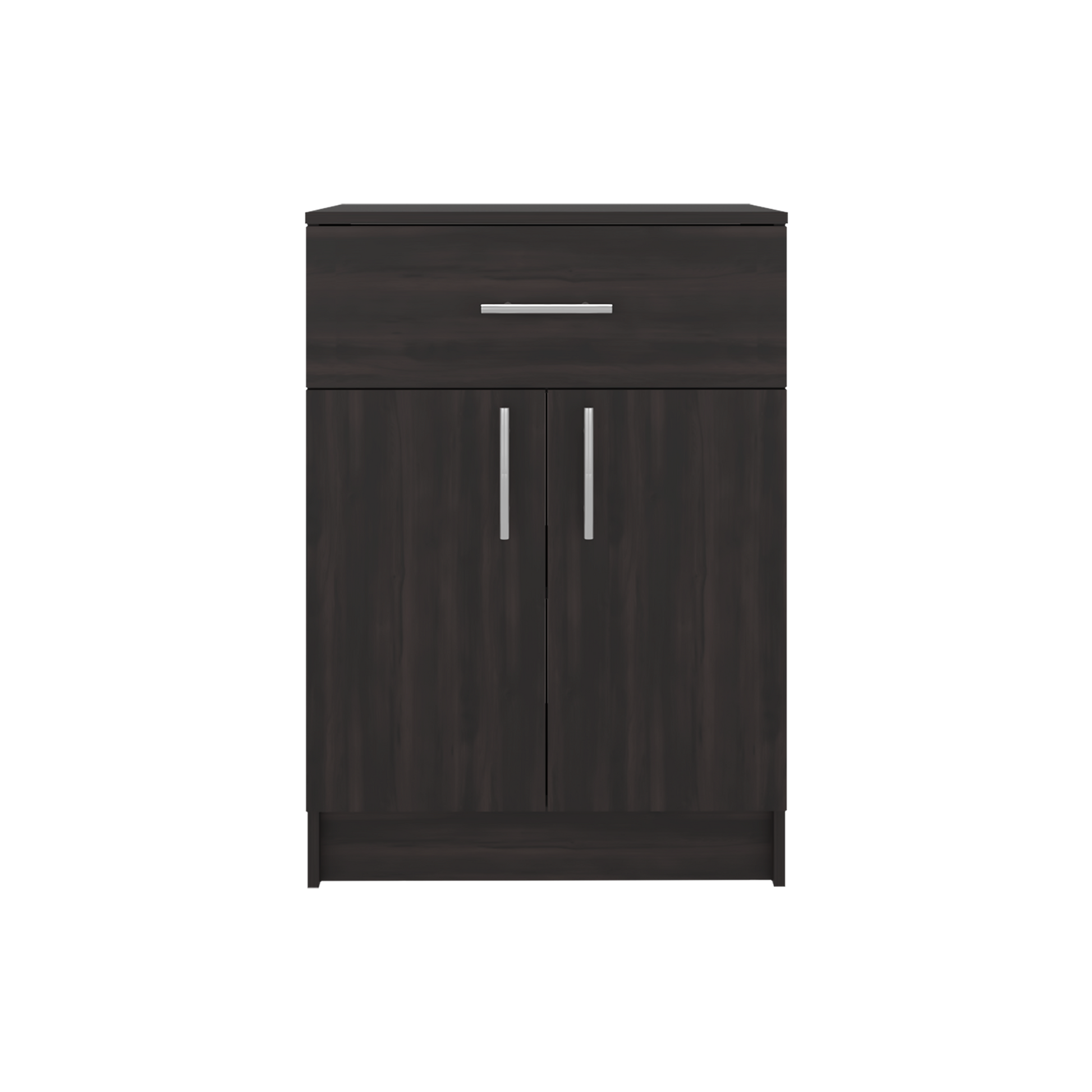 Wenge 2-Door Kitchen Pantry - Compact Storage Cabinet for Dining Room