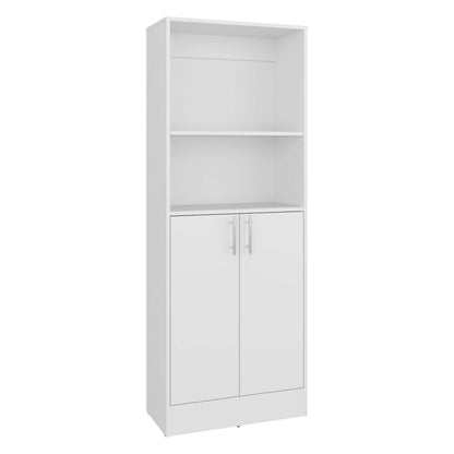 Small White Kitchen Storage Cabinet with Shelves