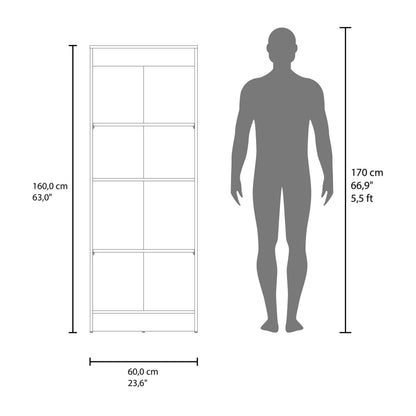 Small White Kitchen Storage Cabinet with Shelves