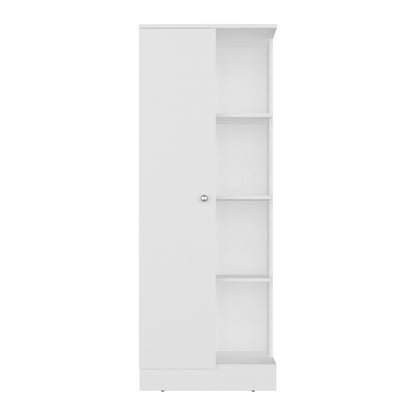 White Kitchen Storage Cabinet - 6 Shelf Server