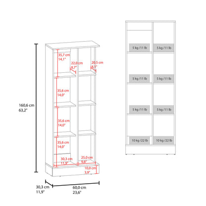White Kitchen Storage Cabinet - 6 Shelf Server