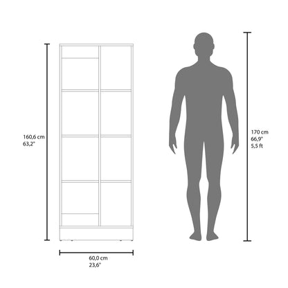 White Kitchen Storage Cabinet - 6 Shelf Server