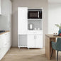 White 3-door Kitchen Storage Cabinet