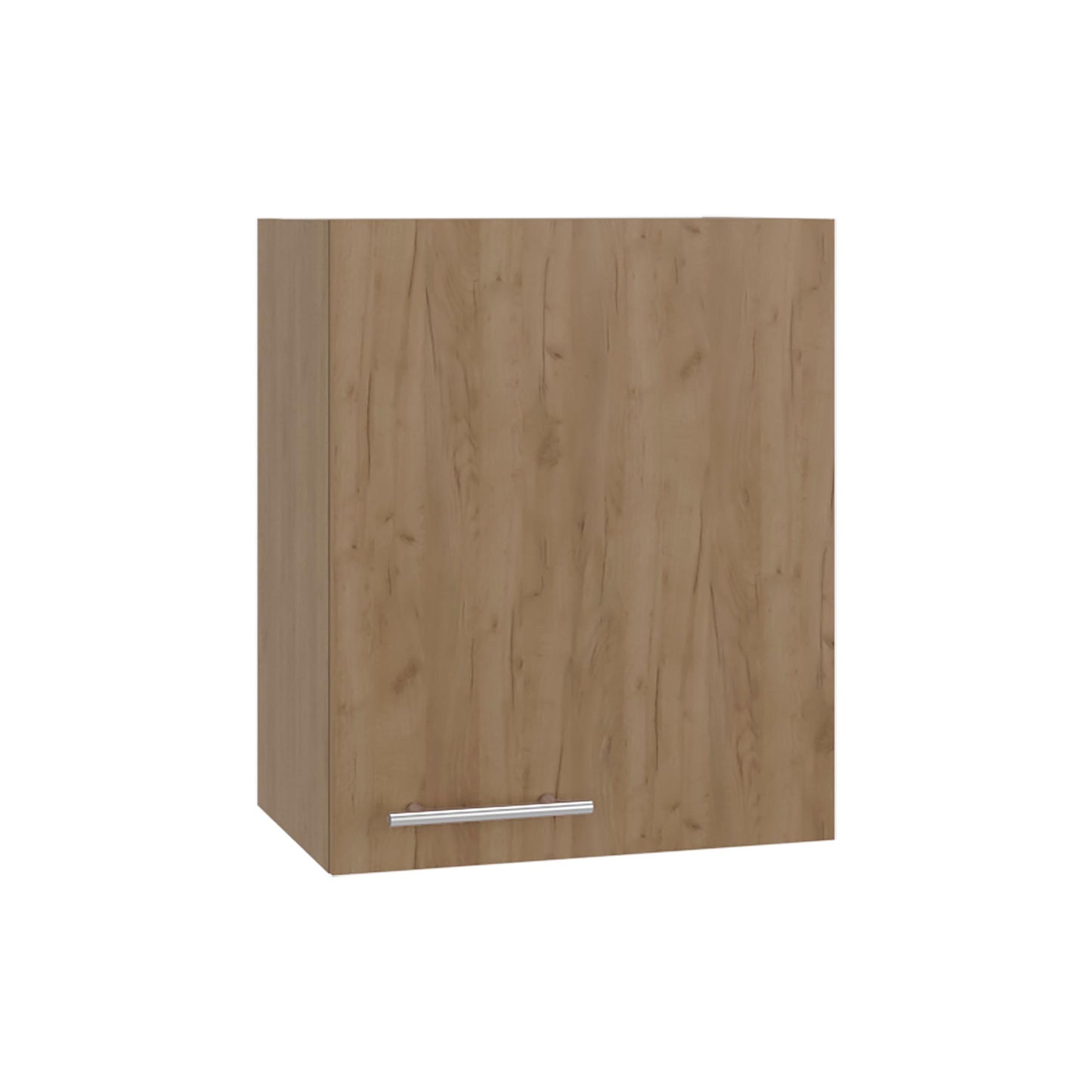 Natural Oak 1-Door Wall Cabinet - Compact Kitchen Server for Dining Room