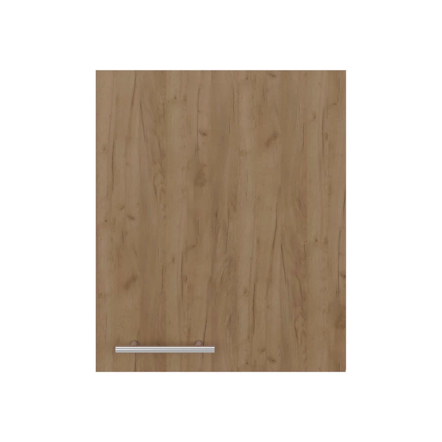 Natural Oak 1-Door Wall Cabinet - Compact Kitchen Server for Dining Room