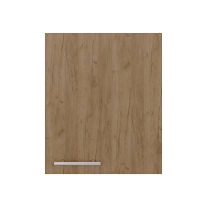 Natural Oak 1-Door Wall Cabinet - Compact Kitchen Server for Dining Room