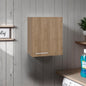 Natural Oak 1-door Wall Cabinet