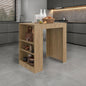 Natural Oak Kitchen Island and Counter Height Table Top with Shelf