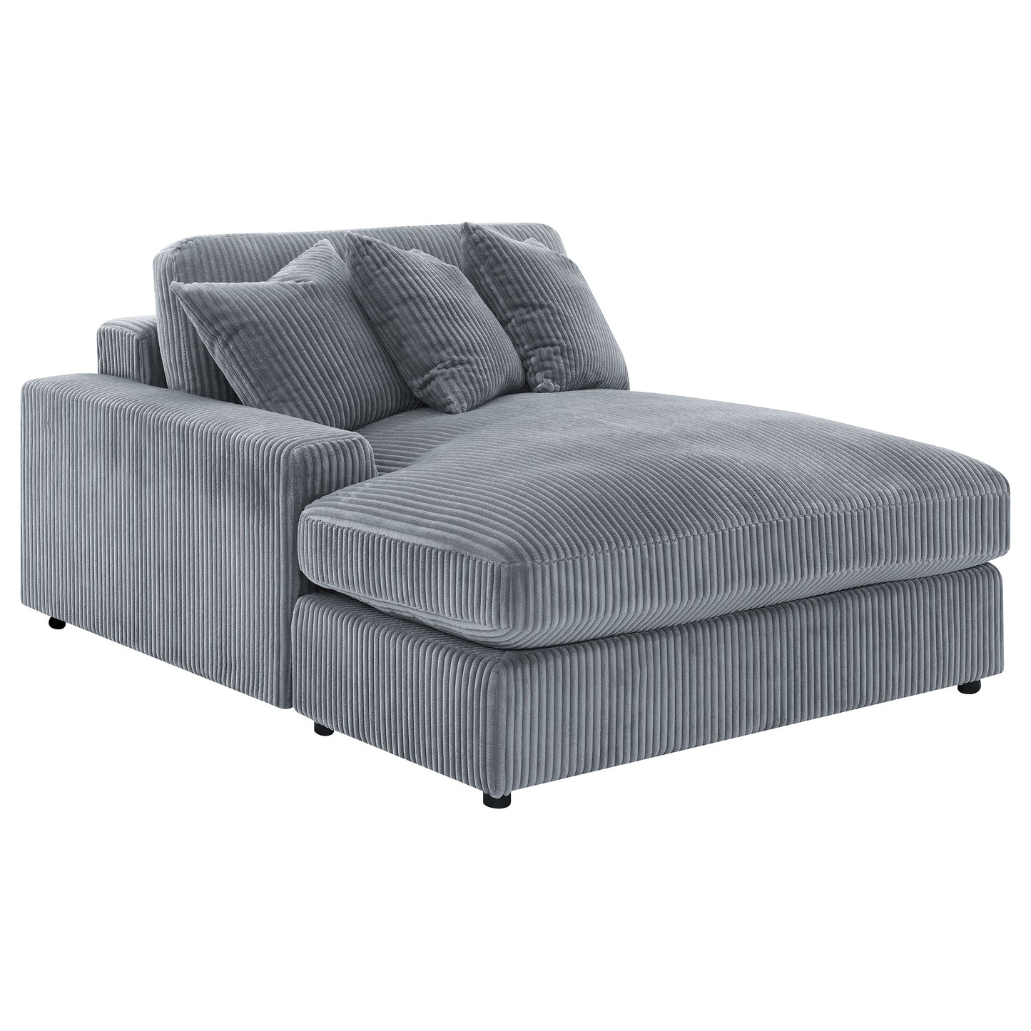 Fog Upholstered L-Shaped Sectional Sofa - 2 Seats