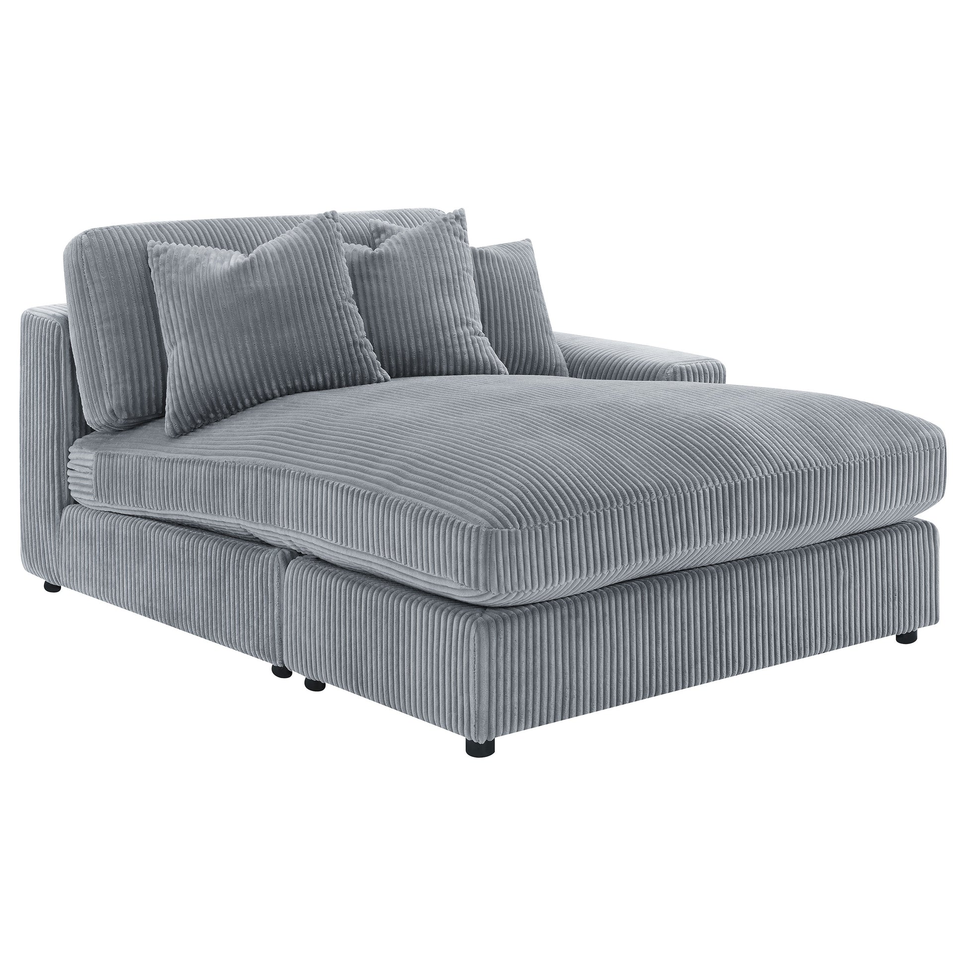 Fog Upholstered L-Shaped Sectional Sofa - 2 Seats