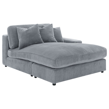 Fog Upholstered L-Shaped Sectional Sofa - 2 Seats