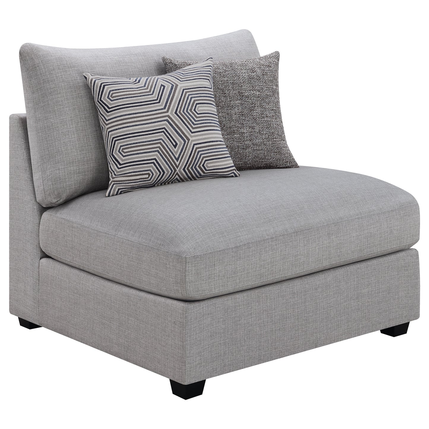 Lafayette Grey 5-Piece Upholstered Sectional Sofa - Modular Comfort