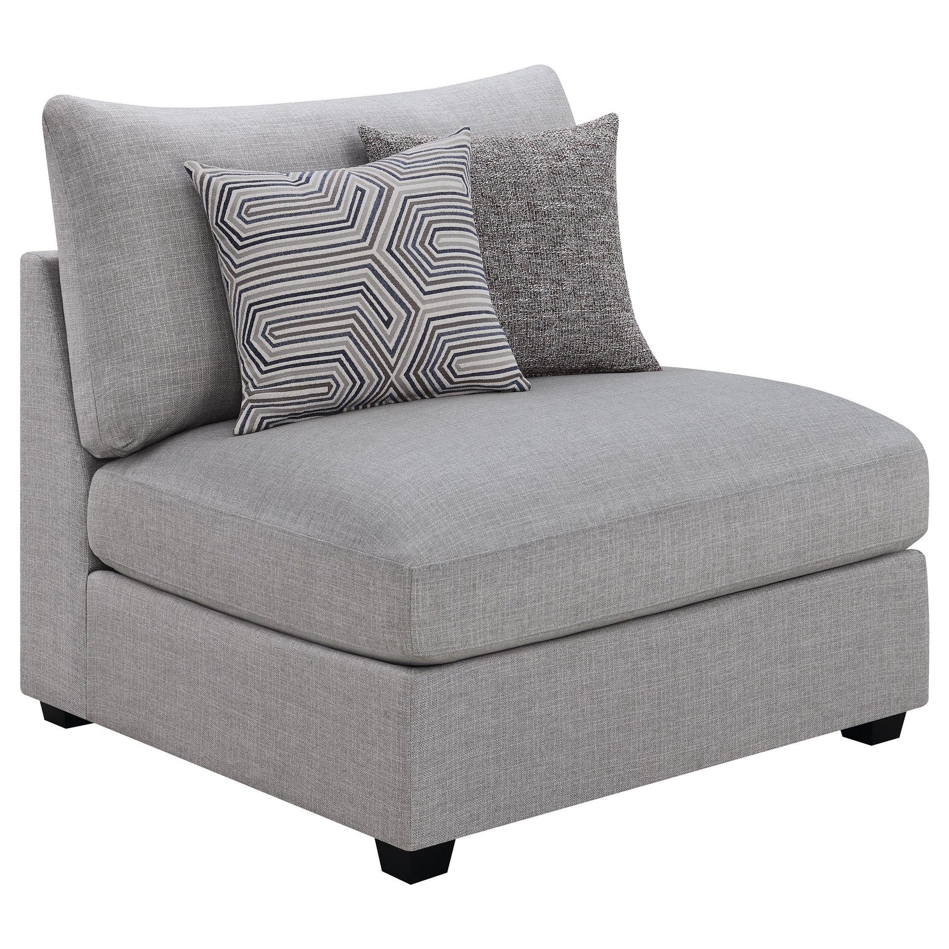Lafayette Grey 5-Piece Upholstered Sectional Sofa - Modular Comfort