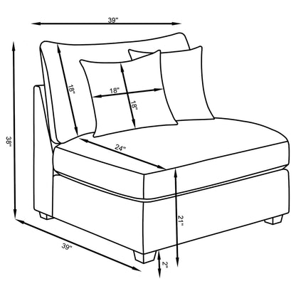 Lafayette Grey 5-Piece Upholstered Sectional Sofa - Modular Comfort