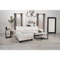 Granholm White Upholstered Curved Arm Sectional Sofa