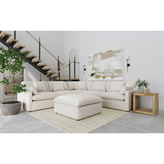 Greeley Ivory 6-piece Upholstered Modular Sectional Sofa