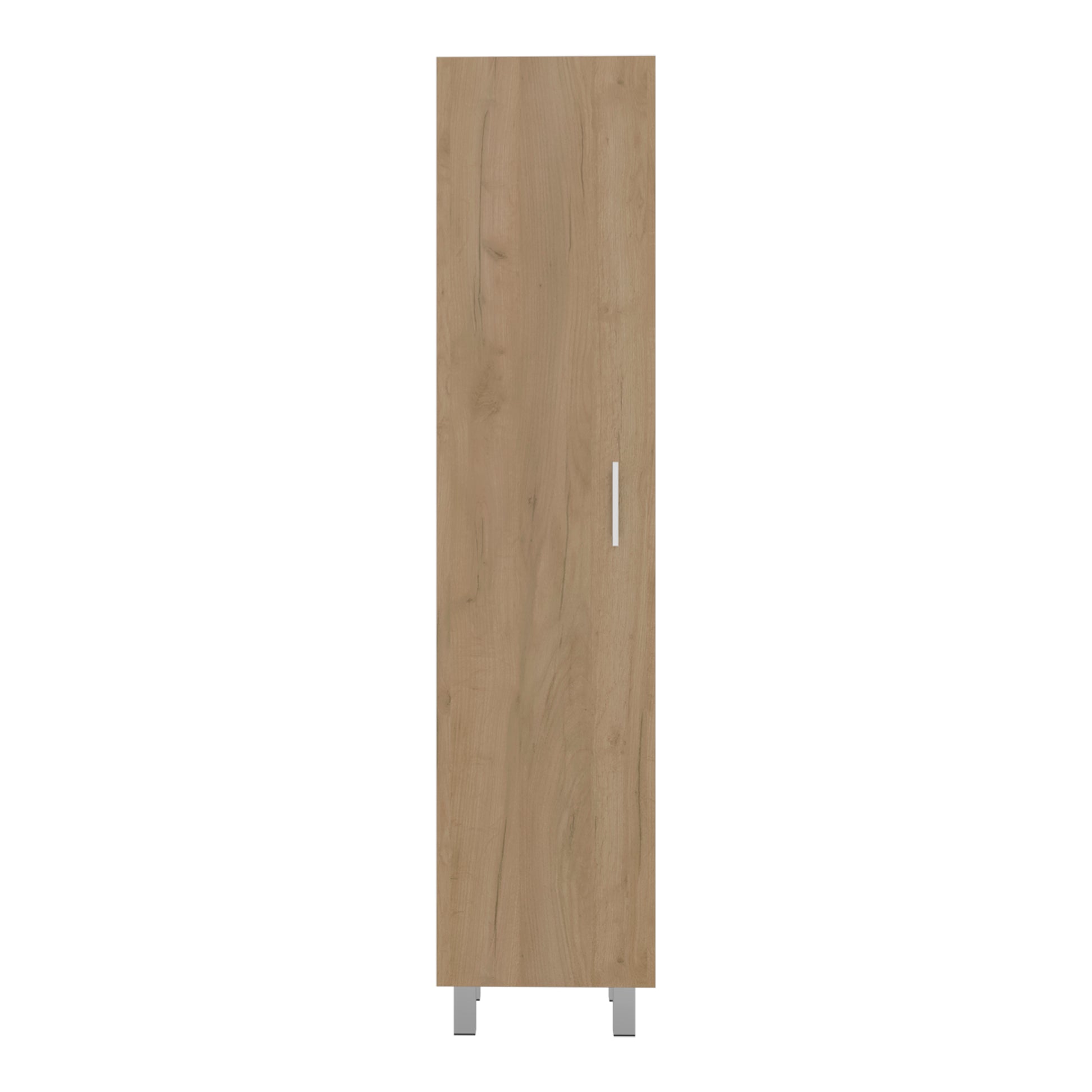 Natural Wood Storage Cabinet - Kitchen Server with Shelves