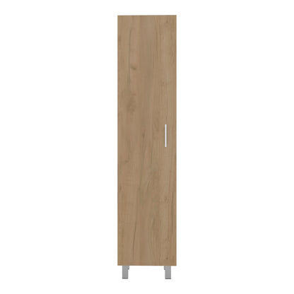 Natural Wood Storage Cabinet - Kitchen Server with Shelves