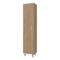 Vintro Freestanding Storage Cabinet with Internal Storage Shelves, Tall Single Door, 4 Interior Shelves, Metal Handle and Legs