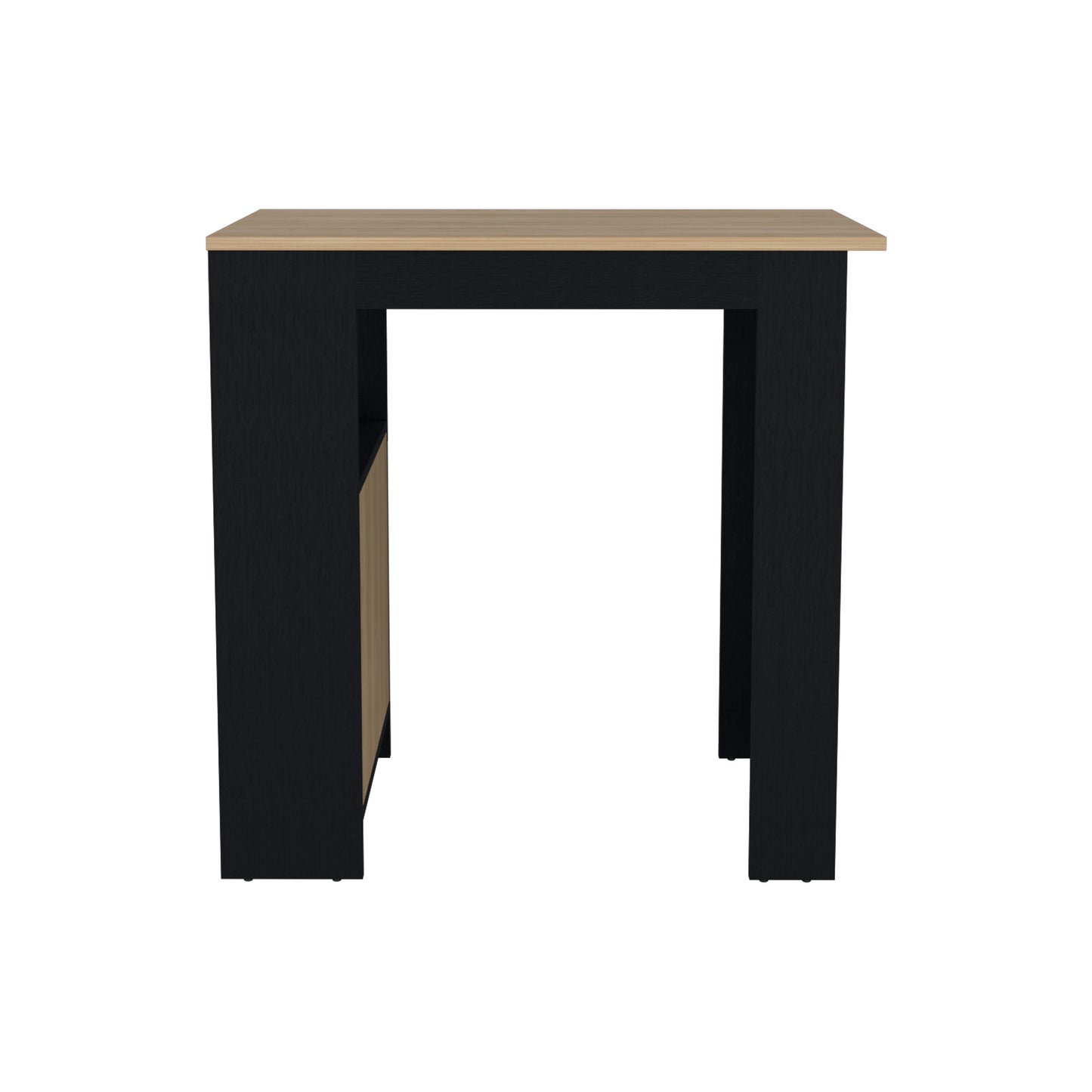 Black Kitchen Island with Storage - 36" Dining Cart