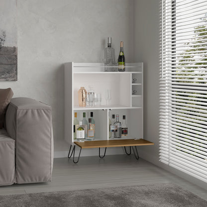 42" Tall Bar Cabinet with Storage - Multi MDF