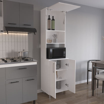 Modern White MDF Dining Room Cabinet with Storage for Kitchen