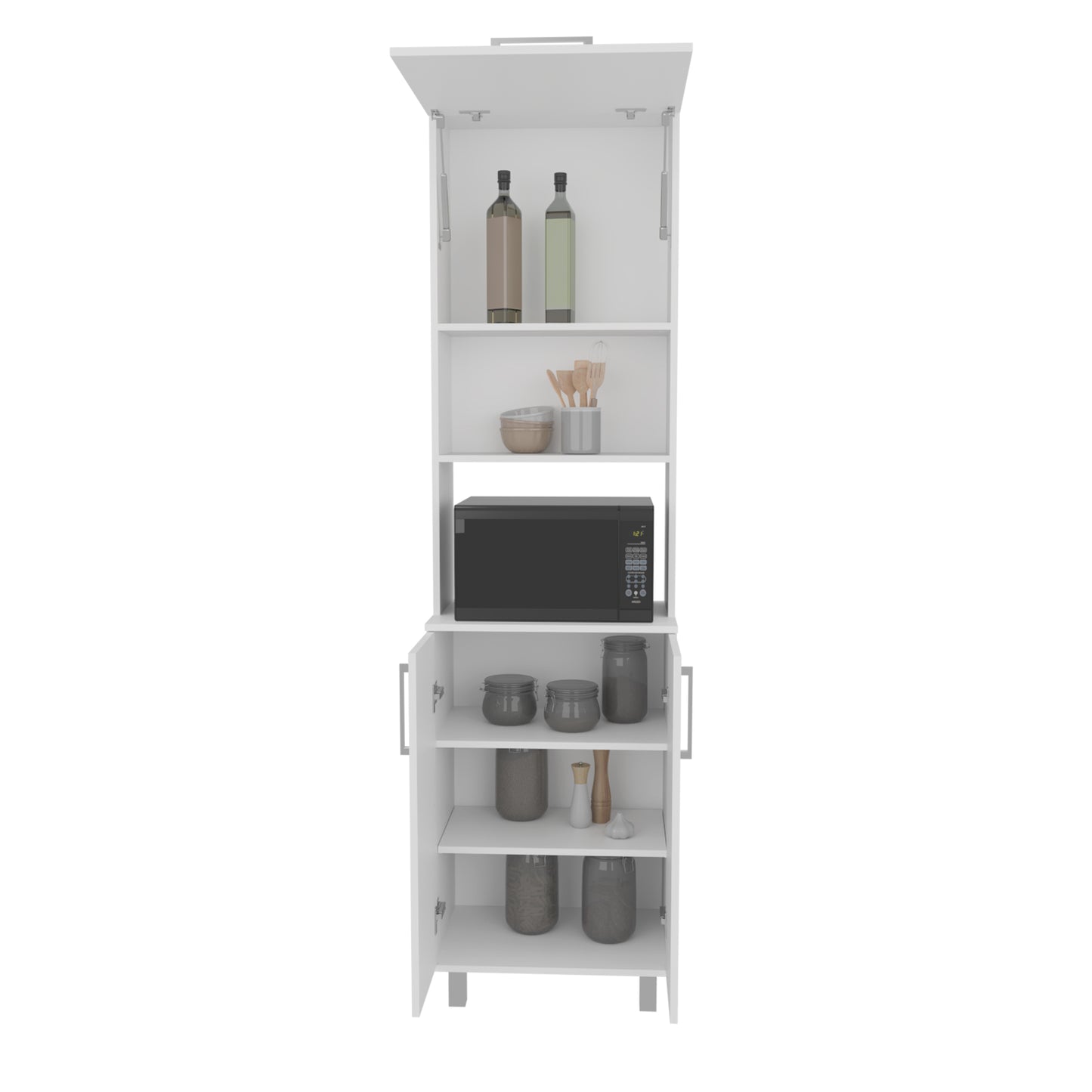 Modern White MDF Dining Room Cabinet with Storage for Kitchen