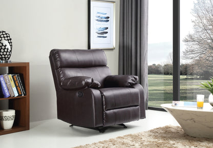 Comfortable Dark Brown Rocker Recliner