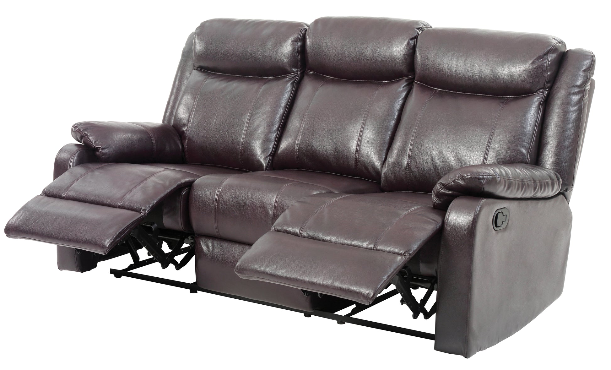 G760A-RS Double Reclining Sofa , DARK BROWN