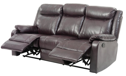 G760A-RS Double Reclining Sofa , DARK BROWN