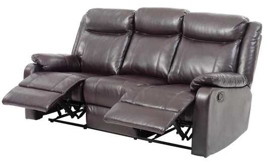 G760A-RS Double Reclining Sofa , DARK BROWN